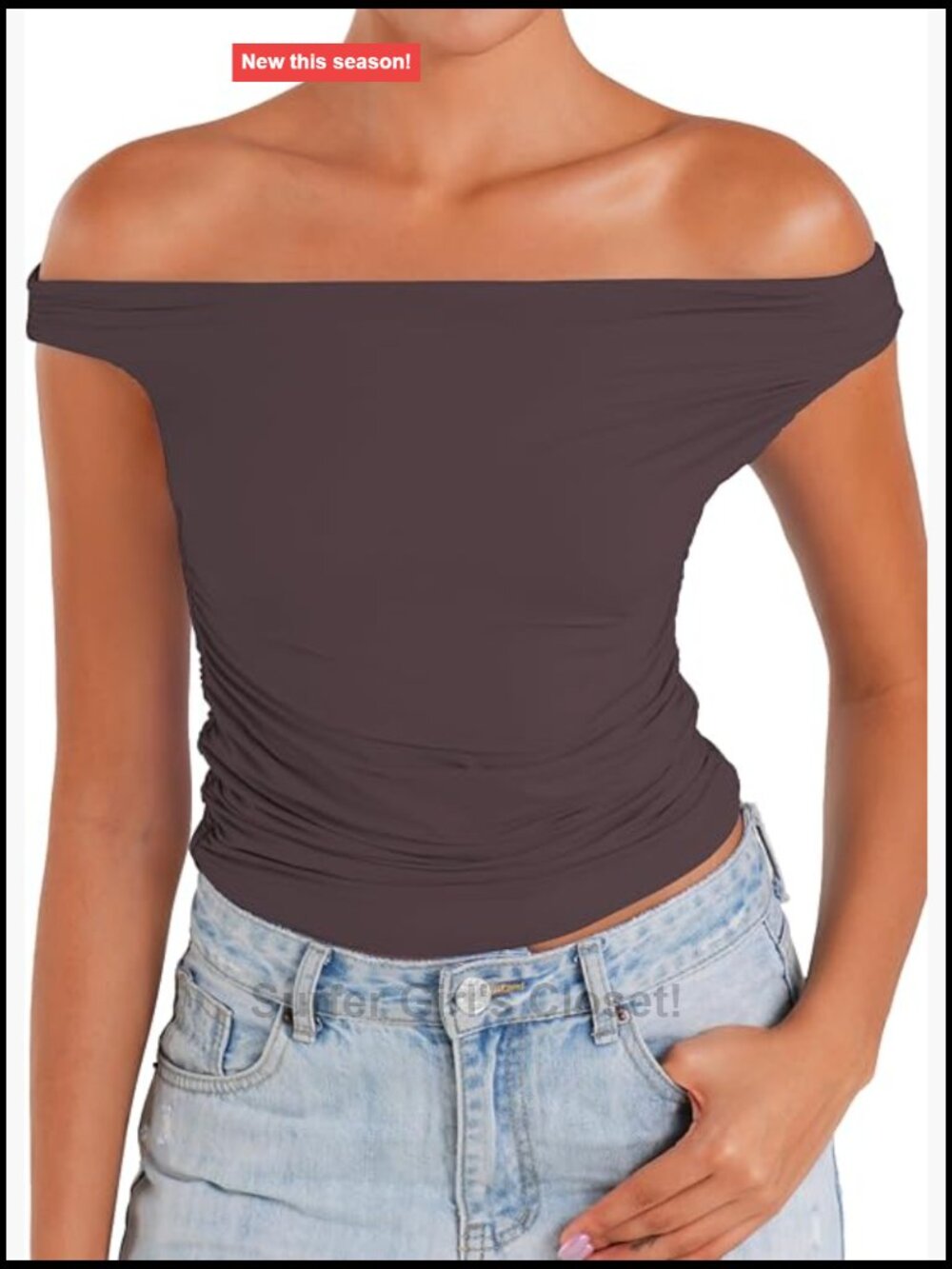 Sleeveless Asymmetrical Off Shoulder Crop Top Y2K Going Out